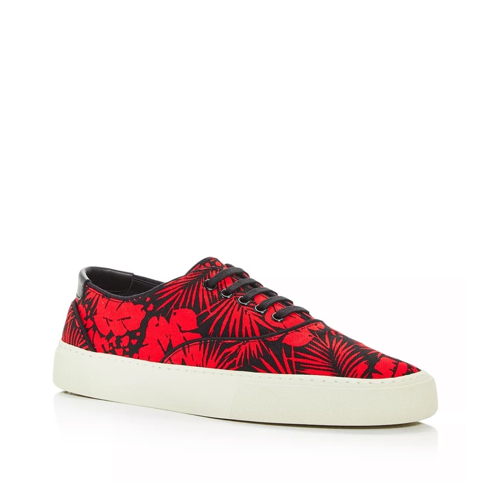 Saint Laurent Venice Low-Top Red & Black Sneakers Size 44 or 11